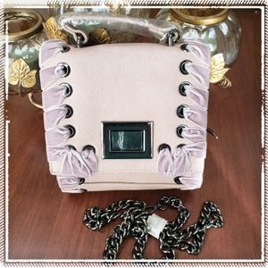 NWT  Pink / Lavender Ribbon Trim Bag